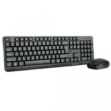 KIT TECLADO Y MOUSE VORAGO KM302 CONEXION INALAMBRICO COLOR NEGRO - Envío Gratuito