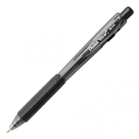 BOLIGRAFO PENTEL WOOW! BK404 COLOR NEGRO DE PUNTO MEDIANO 1.0 MM TIPO DE BARRIL TRIANGULAR 1 PIEZA - Envío Gratuito