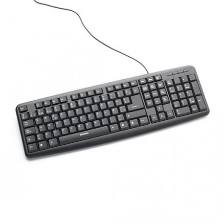 TECLADO VERBATIM VB98121 ALAMBRICO CONEXION USB - Envío Gratuito