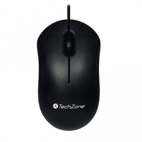 MOUSE ALAMBRICO TECHZONE TZMOU01 CONEXION USB COLOR NEGRO - Envío Gratuito