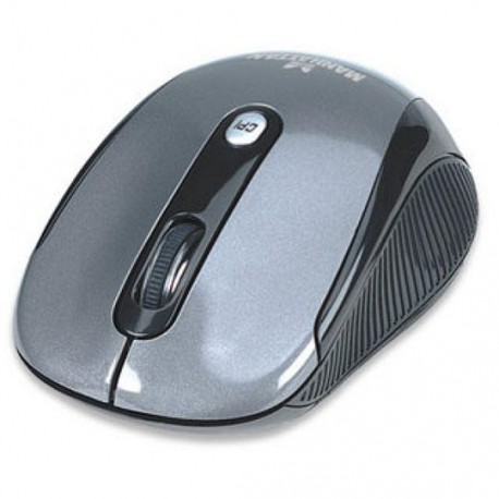 MOUSE INALAMBRICO MANHATTAN 177795 CONEXION USB COLOR GRIS - Envío Gratuito