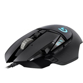 MOUSE GAMING ALAMBRICO LOGITECH G502 CONEXION USB COLOR NEGRO - Envío Gratuito