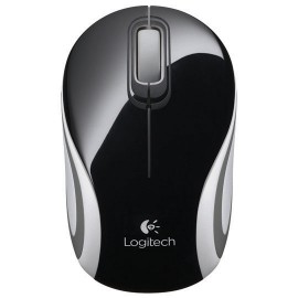MOUSE MINI INALAMBRICO LOGITECH M187 CONEXION USB COLOR NEGRO Y BLANCO - Envío Gratuito