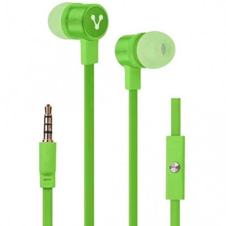 AUDIFONOS VORAGO AU-365896-1 TIPO ALÁMBRICOS CONEXION 3.5 MM VERDE - Envío Gratuito