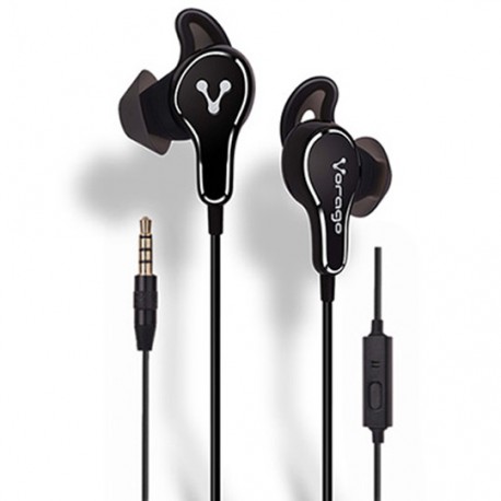 AUDIFONOS VORAGO AU-365872-3 TIPO ALÁMBRICOS CONEXION 3.5 MM NEGRO - Envío Gratuito