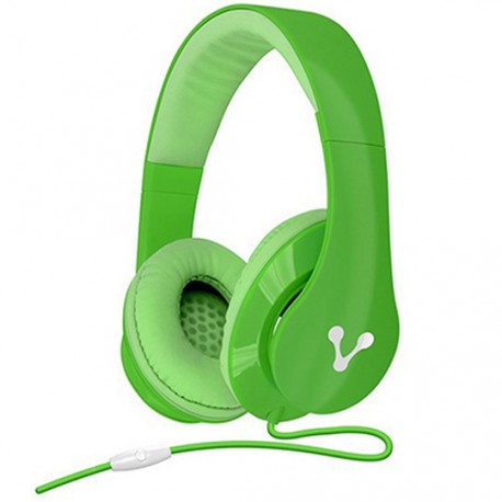 DIADEMA VORAGO AU-378585-5 TIPO ALÁMBRICOS CONEXION 3.5 MM VERDE - Envío Gratuito