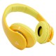 DIADEMA VORAGO AU-378585-6 TIPO ALÁMBRICOS CONEXION 3.5 MM AMARILLO - Envío Gratuito