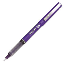 ROLLER PILOT PRECISE V5 DE TINTA MORADA COLOR BARRIL MORADO TRANSPARENTE PUNTO FINO MEDIDA 0.3 MM 1 PIEZA - Envío Gratuito