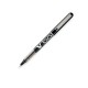 ROLLER PILOT V BALL DE TINTA NEGRA COLOR BARRIL NEGRO TRANSPARENTE PUNTO EXTRA FINO MEDIDA 0.3 MM 1 PIEZA