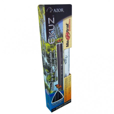 LAPIZ RESINA AZOR HB NO. 2 FORMA HEXAGONAL 10 PIEZAS - Envío Gratuito