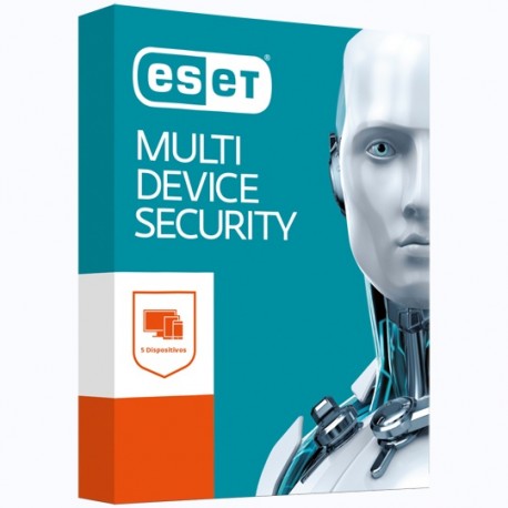 ANTIVIRUS ESET CON 5 LICENCIAS MULTIDISPOSITIVOS DVD - Envío Gratuito