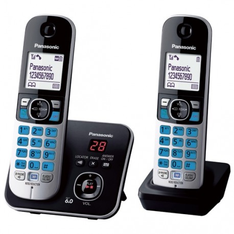 TELEFONO INALAMBRICO PANASONIC TG6822MEB 1 LINEA - Envío Gratuito