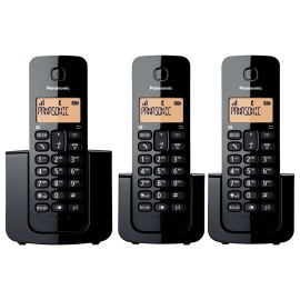 TELEFONO INALAMBRICO PANASONIC KX-TGB113MEB 3 PIEZAS 1 LINEA - Envío Gratuito
