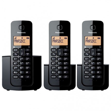 TELEFONO INALAMBRICO PANASONIC KX-TGB113MEB 3 PIEZAS 1 LINEA - Envío Gratuito