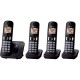 TELEFONO INALAMBRICO PANASONIC KX-TGC214MEB 4 PIEZA 1 LINEA - Envío Gratuito