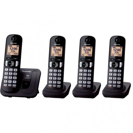 TELEFONO INALAMBRICO PANASONIC KX-TGC214MEB 4 PIEZA 1 LINEA - Envío Gratuito