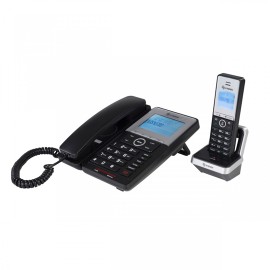 TELEFONO INALAMBRICO Y ALAMBRICO STEREN TEL-2490 2 PIEZAS 1 LINEA - Envío Gratuito