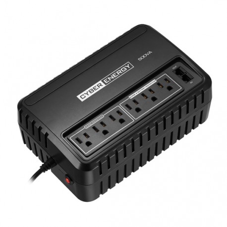 NO BREAK DE 6 CONTACTOS CYBER POWER OM500A 500 VA 10 MIN - Envío Gratuito