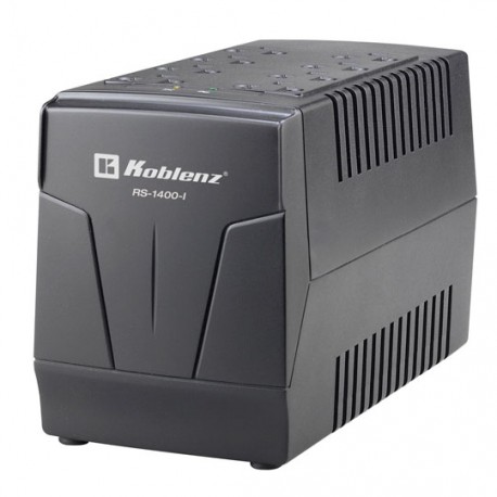 REGULADOR KOBLENZ RS-1400-I CAPACIDAD 1400 VA NUMERO DE CONTACTOS 8 USO MULTIFUNCIONAL - Envío Gratuito