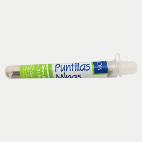 PUNTILLAS AZOR DE GRAFITO NÚMERO 0.5 MM 1 TUBO CON 12 PUNTILLAS - Envío Gratuito