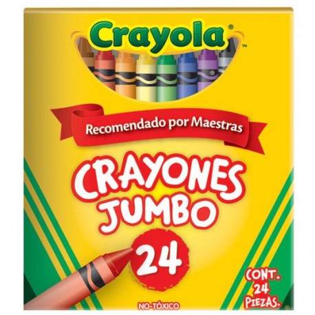CRAYON CRAYOLA COLOR SURTIDO CRAYOLA FORMA REDONDO CAJA CON 24 PIEZAS - Envío Gratuito