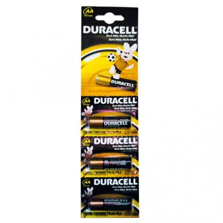 PILA ALCALINA DURACELL AA DE 1.5 VOLTS 6 PIEZAS - Envío Gratuito