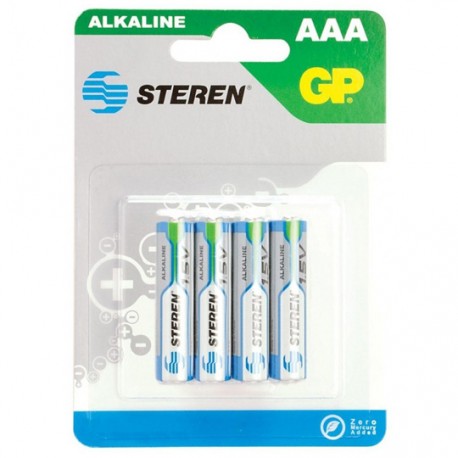 PILA ALCALINA STEREN AAA DE 1.5 VOLTS 4 PIEZAS - Envío Gratuito