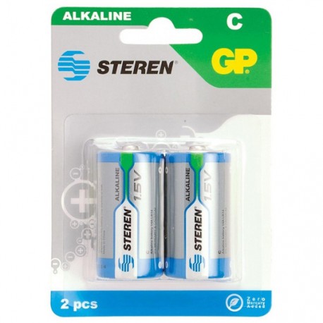 PILA ALCALINA STEREN C DE 1.5 VOLTS 2 PIEZAS - Envío Gratuito