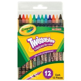 MARCADOR DE CERA CRAYOLA COLOR SURTIDO CRAYOLA FORMA REDONDO CAJA CON 12 PIEZAS - Envío Gratuito