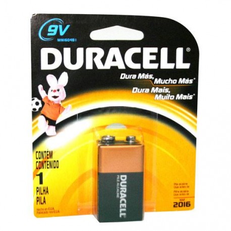 PILA ALCALINA DURACELL DE 9 VOLTS 6LR61 1 PIEZA - Envío Gratuito