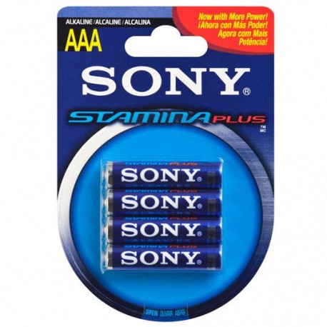 PILA ALCALINA SONY AAA DE 1.5 VOLTS 4 PIEZAS - Envío Gratuito