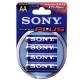 PILA ALCALINA SONY AA DE 1.5 VOLTS 4 PIEZAS - Envío Gratuito