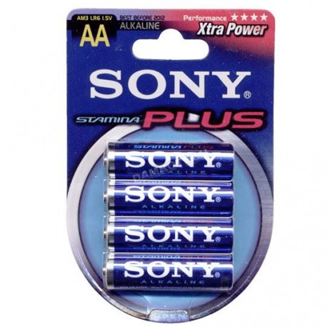 PILA ALCALINA SONY AA DE 1.5 VOLTS 4 PIEZAS - Envío Gratuito