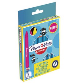 Crayon paper mate carmen caja con 8 - Envío Gratuito