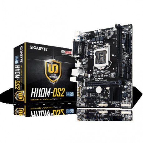 TARJETA MADRE GIGABYTE GA-H110M-DS2 MEMORIA DE 32 GB VELOCIDAD DE 2133 MHZ - Envío Gratuito