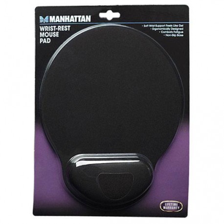 MOUSEPAD ERGONOMICO MANHATTAN 434362 COLOR NEGRO - Envío Gratuito