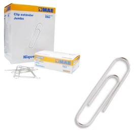 CLIP ESTANDAR MAE NUMERO JUMBO CAJA CON 100 CLIPS - Envío Gratuito