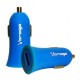 CARGADOR UNIVERSAL PARA AUTOMOVIL VORAGO AU-101 COLOR AZUL - Envío Gratuito