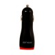 CARGADOR UNIVERSAL PARA AUTOMOVIL GINGA GI16BAL01-NR DE COLOR NEGRO CON ROJO - Envío Gratuito