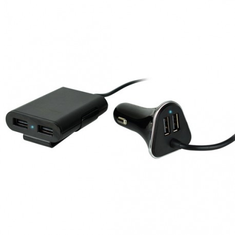 CARGADOR USB MULTIPLE PARA AUTO - Envío Gratuito