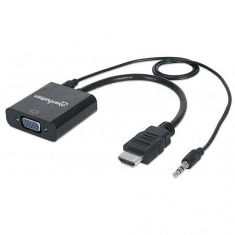 Convertidor Video HDMI a SVGA Audio Neg - Envío Gratuito