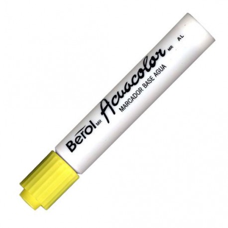MARCADOR BASE AGUA BEROL ACUACOLOR119151 COLOR AMARILLO 1 PIEZA - Envío Gratuito