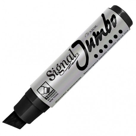 MARCADOR PERMANENTE AZOR SIGNAL JUMBO 43000NE COLOR NEGRO 1 PIEZA - Envío Gratuito