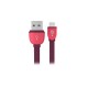 CABLE DE TRANSFERENCIA DE DATOS ADAPTADOR MICRO USB A MACHO A B MACHO PERFECT CHOICE COLOR MORADO/ROJO DE 1 METRO EL-994398 - En
