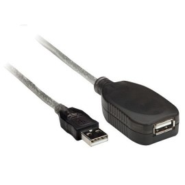 CABLE EXTENSION ACTIVA USB MACHO A HEMBRA MANHATTAN COLOR GRIS DE 5 METROS 519779 - Envío Gratuito