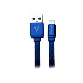 CABLE USB A 8 PINES MACHO A MACHO VORAGO COLOR AZUL DE 1 METRO CAB-119 - Envío Gratuito