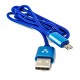 CABLE ADAPTADOR MICRO USB A MACHO A B MACHO VORAGO COLOR AZUL DE 1 M AC-365810-45 - Envío Gratuito