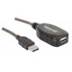 CABLE EXTENSION ACTIVA USB A MACHO A HEMBRA MANHATTAN COLOR NEGRO DE 10 METROS 151573 - Envío Gratuito