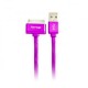 CABLE USB A 32 PINES MACHO A MACHO VORAGO COLOR MORADO DE 1 METRO CAB-118 - Envío Gratuito