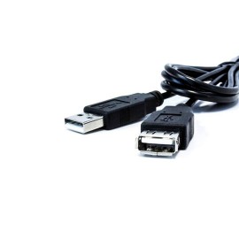 CABLE EXTENSION USB MACHO A HEMBRA VORAGO COLOR NEGRO DE 1.5 METROS CAB-105 - Envío Gratuito